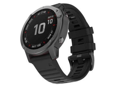 Correa de silicona para reloj inteligente Garmin Fenix 7 (negro)