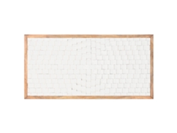 Cabecero Cama Mango Moderno 3d Blanco 160x4x80cm