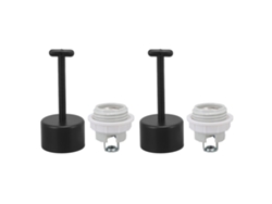 Soquete de rosca padrão E26 cerâmico retardante de chamas para lâmpadas incandescentes e LEDs.