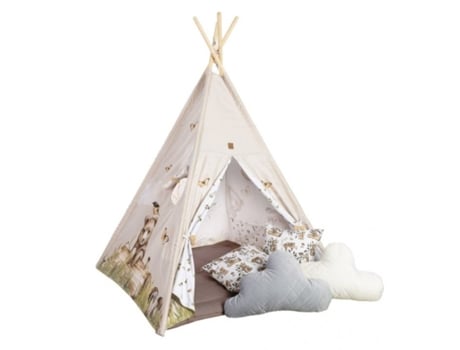 Tipi infantil Oso con cojines BENLEMI