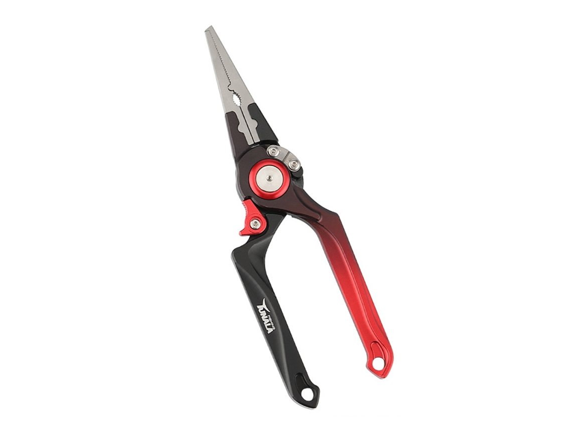 Pliers De Pesca Autobloqueantes Con Cuchilla Para Línea Trenzada, Extractora De Anzuelos Y Lureos, Herramienta Con Cuerda Anti-pérdida
