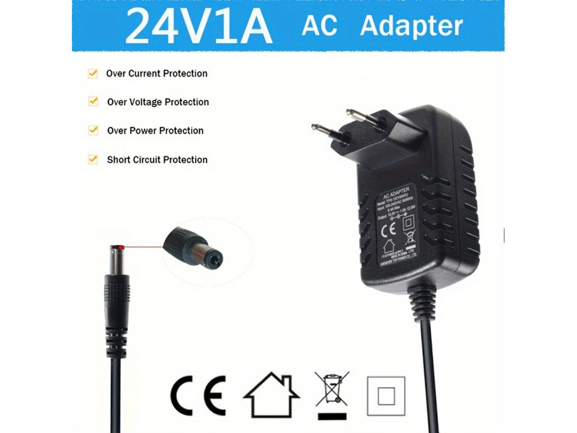 Adaptador de corriente universal de 24 V y 1 A con certificado Vayotoy
