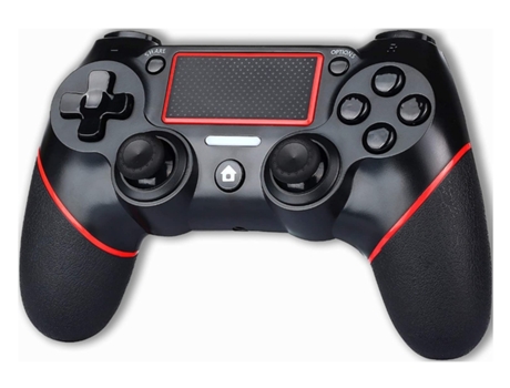 Mando PS4 ENKERS Gamepad (Inalámbrico - Negro)