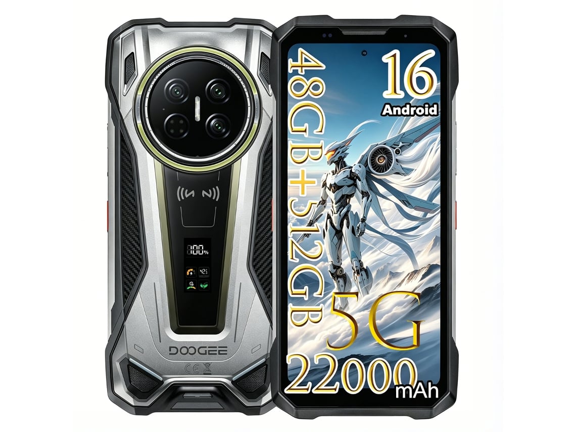 Smartphone Doogee V Max 2 Dual Ecrã 200mp 48gb/512gb 5g Prata