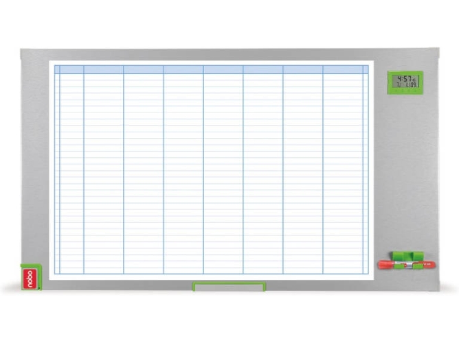 Pizarra de Planificación NOBO 1902236 Semanal (720x52x1170mm - Magnético: Sí)