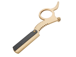 Cuchilla Recta Manual Para Hombre De Acero Inoxidable, Forma De Pulgar, Afeitado Seguro, Color Amarillo