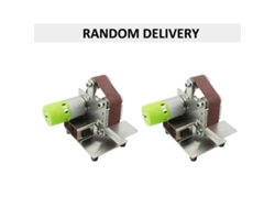 Lijadora De Banda Eléctrica Mini Geevorks Con 7 Velocidades Ajustables Y 10 Bandas Para Madera, Metal Y Acrílico, 30*330 Mm