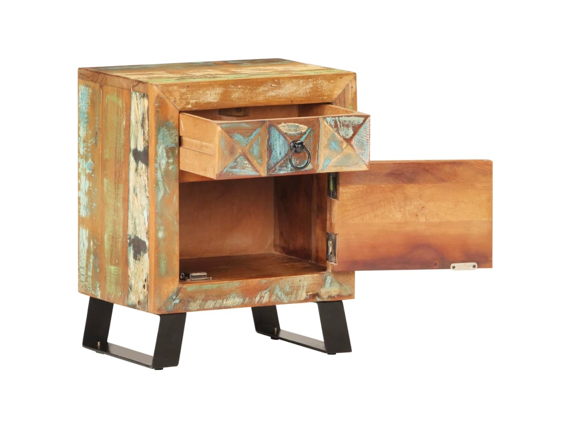 Maison Exclusive - Mesita De Noche De Madera Maciza Reciclada 40x30x50 Cm
