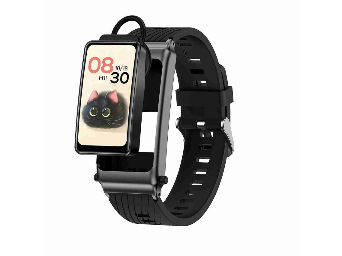 Reloj inteligente K80 de 1,57 pulgadas con correa de silicona y auriculares extraíbles IP67. Compatible con llamadas Bluetooth. Ly Ebike.