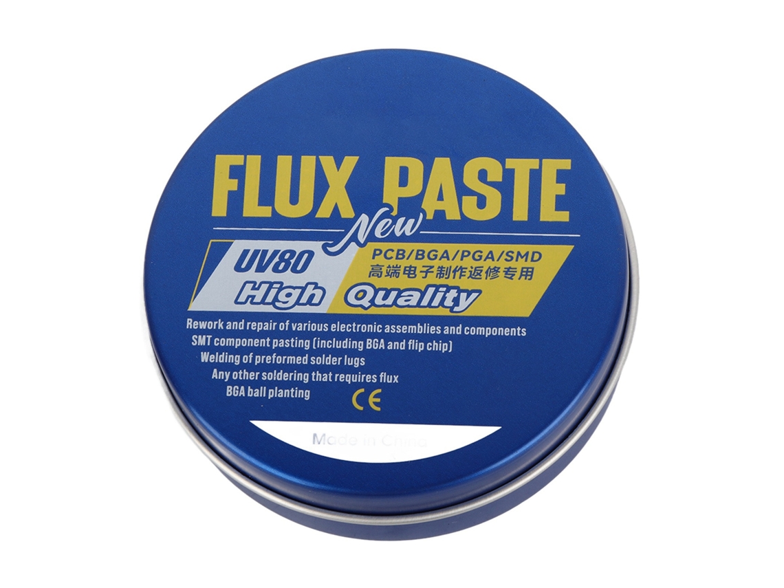 Pasta de fluxo de resina para soldagem elétrica, celulares, placas de circuito impresso e ferramentas de soldagem.