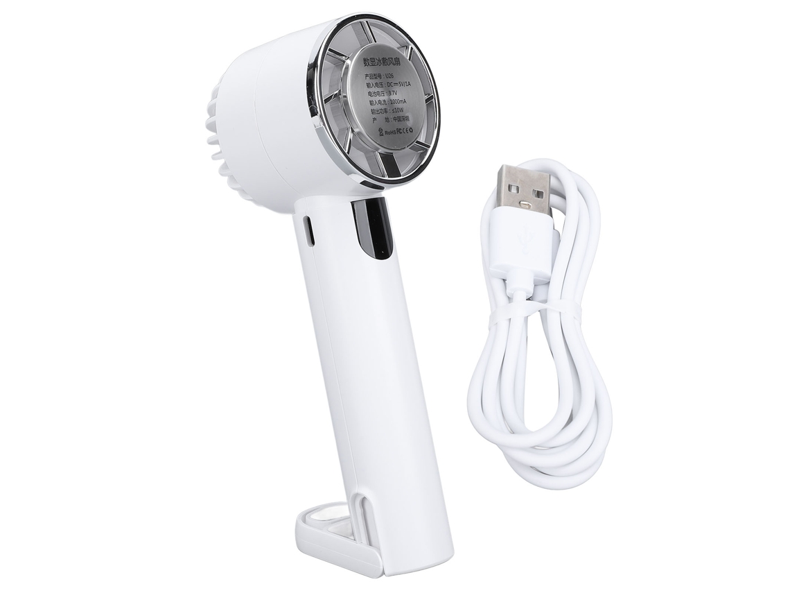 Ventilador portátil USB blanco con refrigeración semiconductora