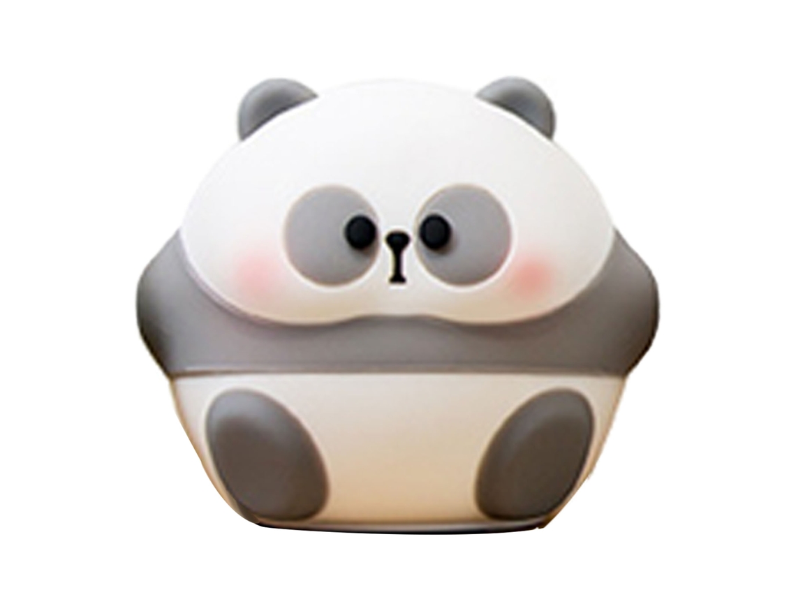 2026-luz Nocturna Pat Cute Panda Silicona Suave Anti-estrés Juguete Con Batería Para Dormitorio Pequeño