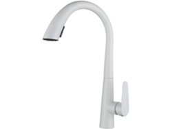 Grifo De Cocina Blanco,con Rociador Extraíble De Con Rociador Giratorio De 360°, 2 Modos.