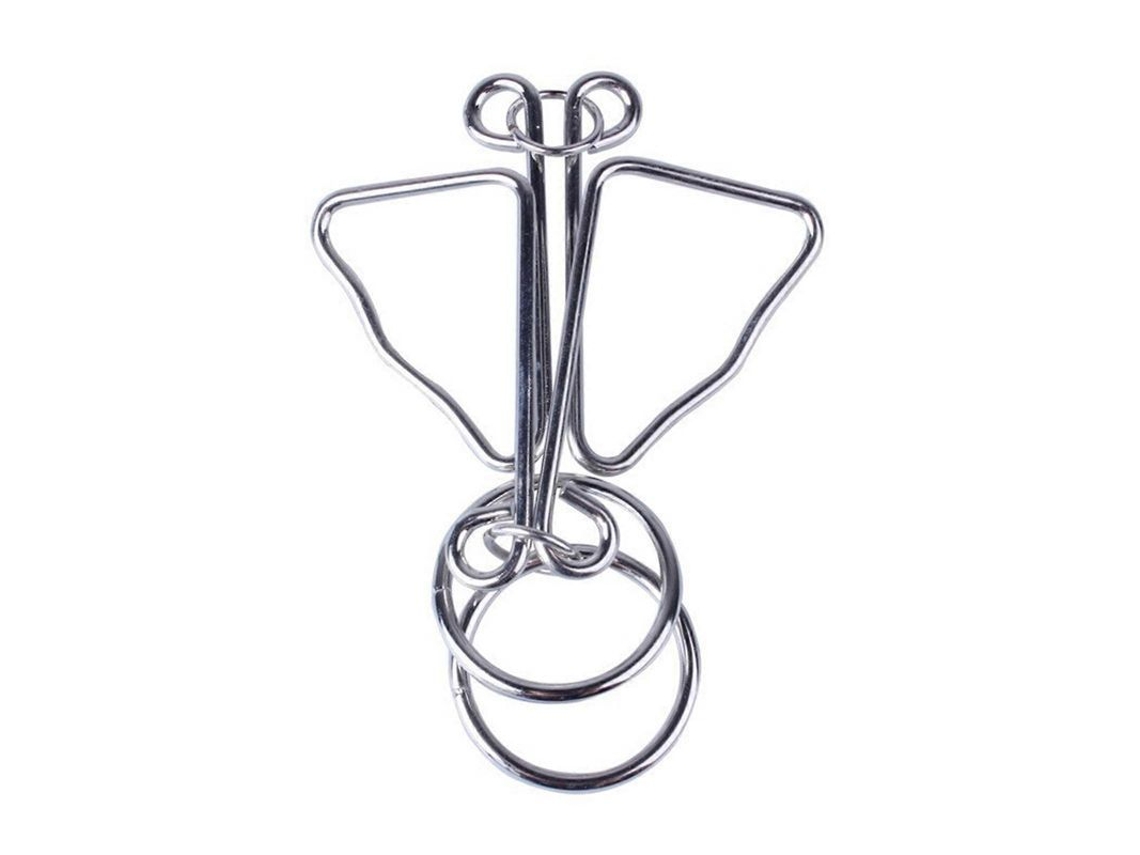 Rompecabezas De Anillos Metálicos Con Hebilla, Juego Mental Para Niños Y Adultos, Alivio Del Estrés