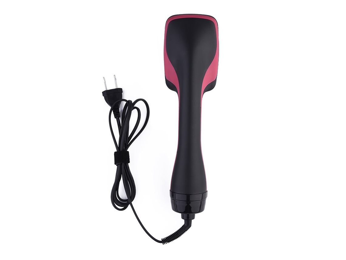Secador De Pelo Multifuncional 2 En 1 Con Cepillo Y Peine Anión Herramienta De Belleza Capilar