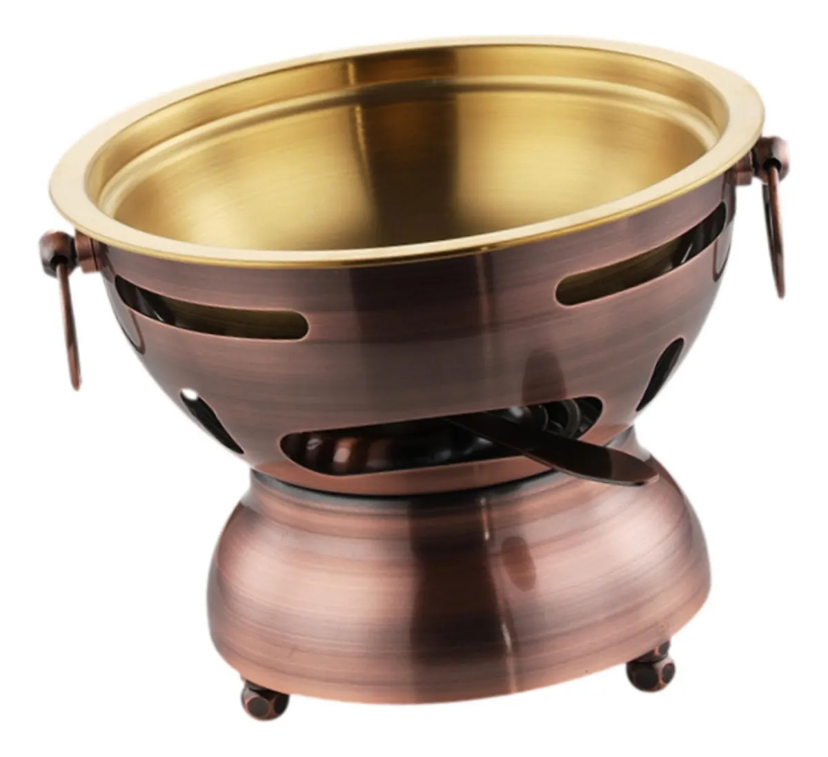 Mini olla caliente de acero inoxidable, utensilios de cocina rojos Mvayotoy