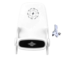 Soporte De Carga Inalámbrica Magnética Para Teléfonos Móviles, Carga 2 Teléfonos Simultáneamente, 36 W, Universal, Blanco, Diseño De Silla.