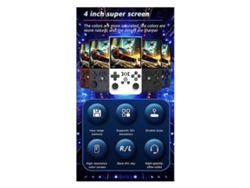 R36max Consola De Juegos De Mano Retro De 128 Gb Y 4,0 Pulgadas Con Pantalla Ips Portátil Reproductor De Vídeo De Bolsillo Compatible Con 3