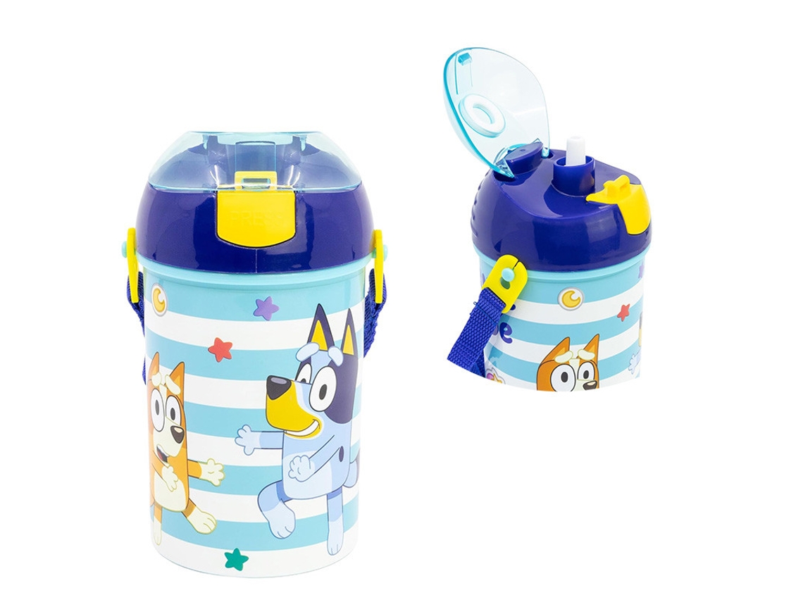 Botella Pop Up Robot 450 ml Azul