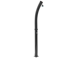 Ducha exterior Beliani de acero inoxidable negro Engabao 16x16x217