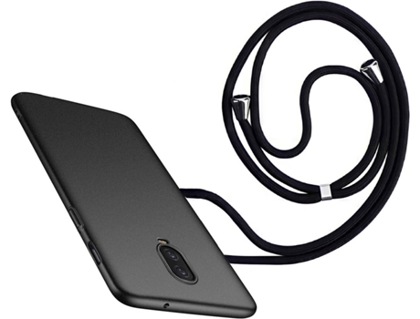 Funda Oneplus 6T Turtleshell Rígida con Collar Negro