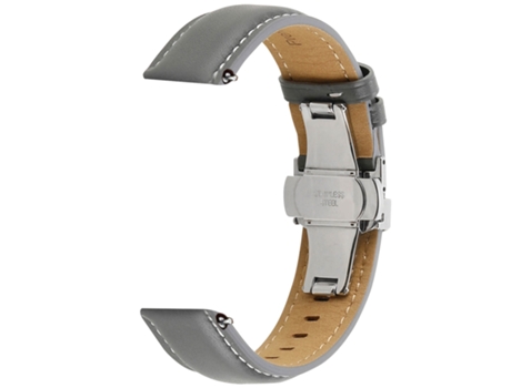 Correa Samsung Galaxy Watch 5 / 5 Pro / 4 Cuero Cierre mariposa Gris AVIZAR