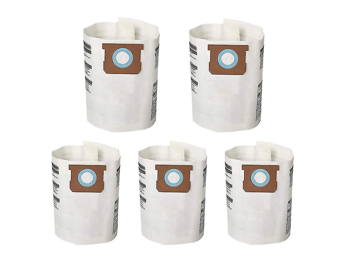 Paquete de 5 bolsas para polvo, compatibles con la aspiradora Ridgid Shop Vac de 5 galones y 8 galones 9066100