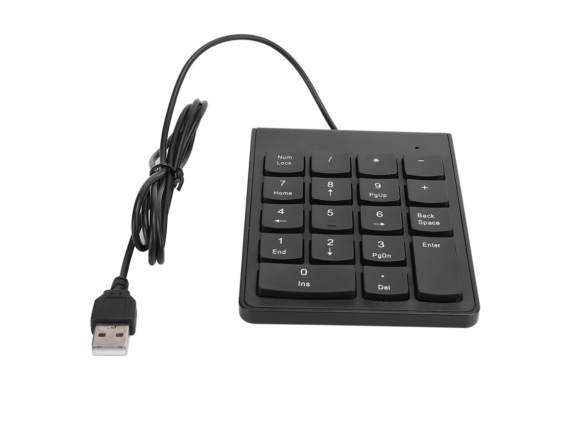 Baoj-2026novoteclado Mini teclado digital USB con cable y 18 teclas principales