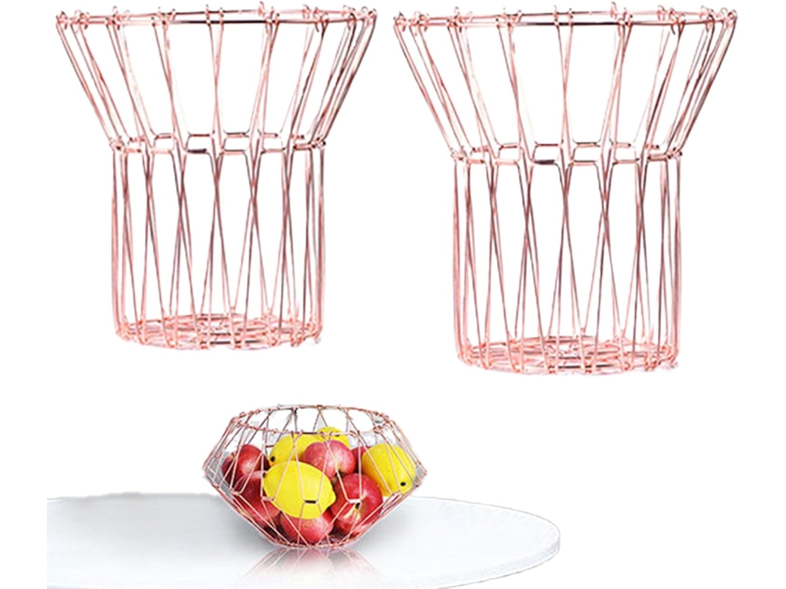 Cesta De Frutas Para Encimera De Cocina | Contenedores De Drenaje Convertibles Cesta Decorativa