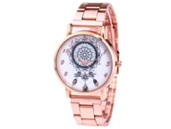 Reloj De Pulsera De Cuarzo Para Hombre Y Mujer Con Calendario Y Correa De Metal Fashionable