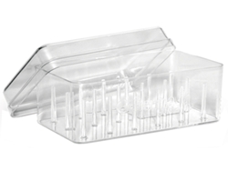 Caja de Hilos de Coser GÜTERMANN para 18 Bobinas Transparente