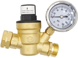 Regulador De Presión De Agua De Latón Ajustable De 0 A 160 Psi Con Filtro De Entrada Para Autocaravanas.