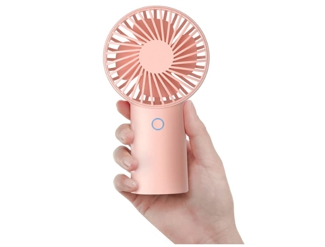 Mini Ventilador Portátil USB Recargable Pequeño Ventilador 5-20H Tiempo De Trabajo Ventilador Personal Con Pilas Con 3 Velocidades - Rosa BISBISOUS