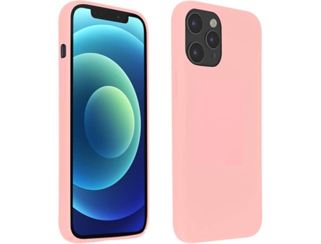 Funda iPhone 12, 12 Pro AVIZAR Semirrígida Mate Rosa