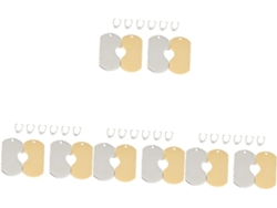Colgantes De Acero Inoxidable Para Collares Y Llaveros Diy, Diseño Elegante Y Duradero Para Parejas.
