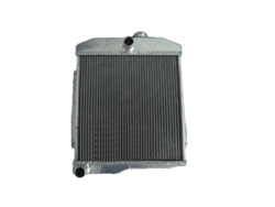 Radiador de aluminio para Jeep 1955, núcleo 405 mm x 410 mm x 40 mm, entrada/salida 38 mm, 2 líneas 1971, tipos de motor 2,2 L/3,7 L/4,2 L/5,0 L OEM