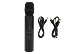 Micrófono Inalámbrico Bluetooth De Mano Con Reducción De Ruido Para Karaoke, Grabación, Teléfono Móvil Y Pc - Negro