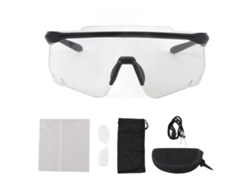 Óculos De Ciclismo Fotochromáticos Quadro Tr90 Lente Pc Anti Neblina Impermeável Para Esportes Ao Ar Livre Preto