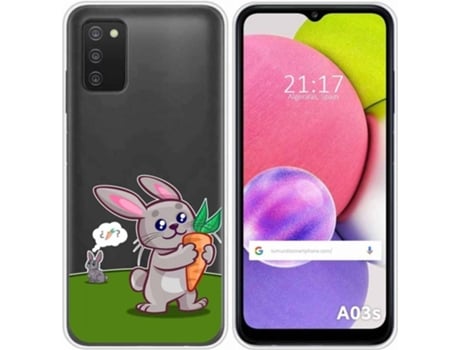 Carcasa Samsung Galaxy A03s TUMUNDOSMARTPHONE Conejo Multicolor