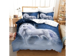 Juego Ropa Cama Juego Niños Niñas Adolescentes Funda Nórdica Estampado Almohada 140x200cm 140x200 Cm 50x75