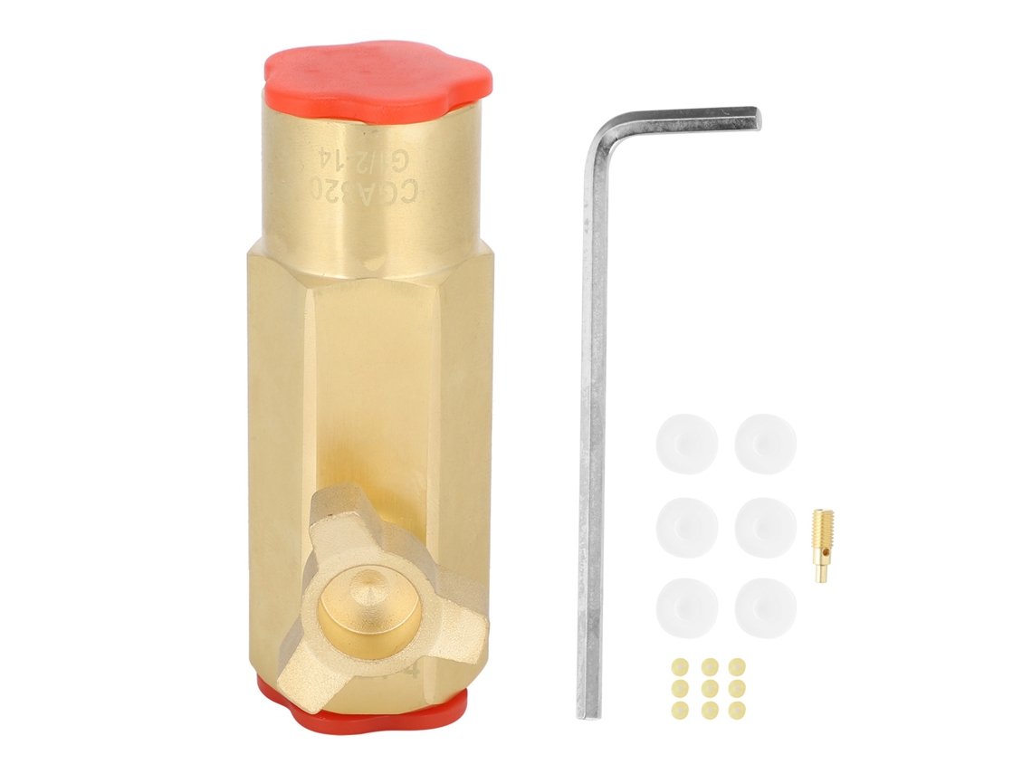 Adaptador de llenado CGA320 para conectar y rellenar cilindros de CO2