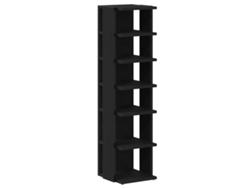 Maison Exclusive - Zapatero De Madera De Roble Negro 25x27x102 Cm