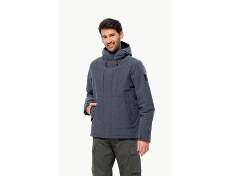 Chubasquero de Hombre JACK WOLFSKIN Snowy Park Azul (2XL)