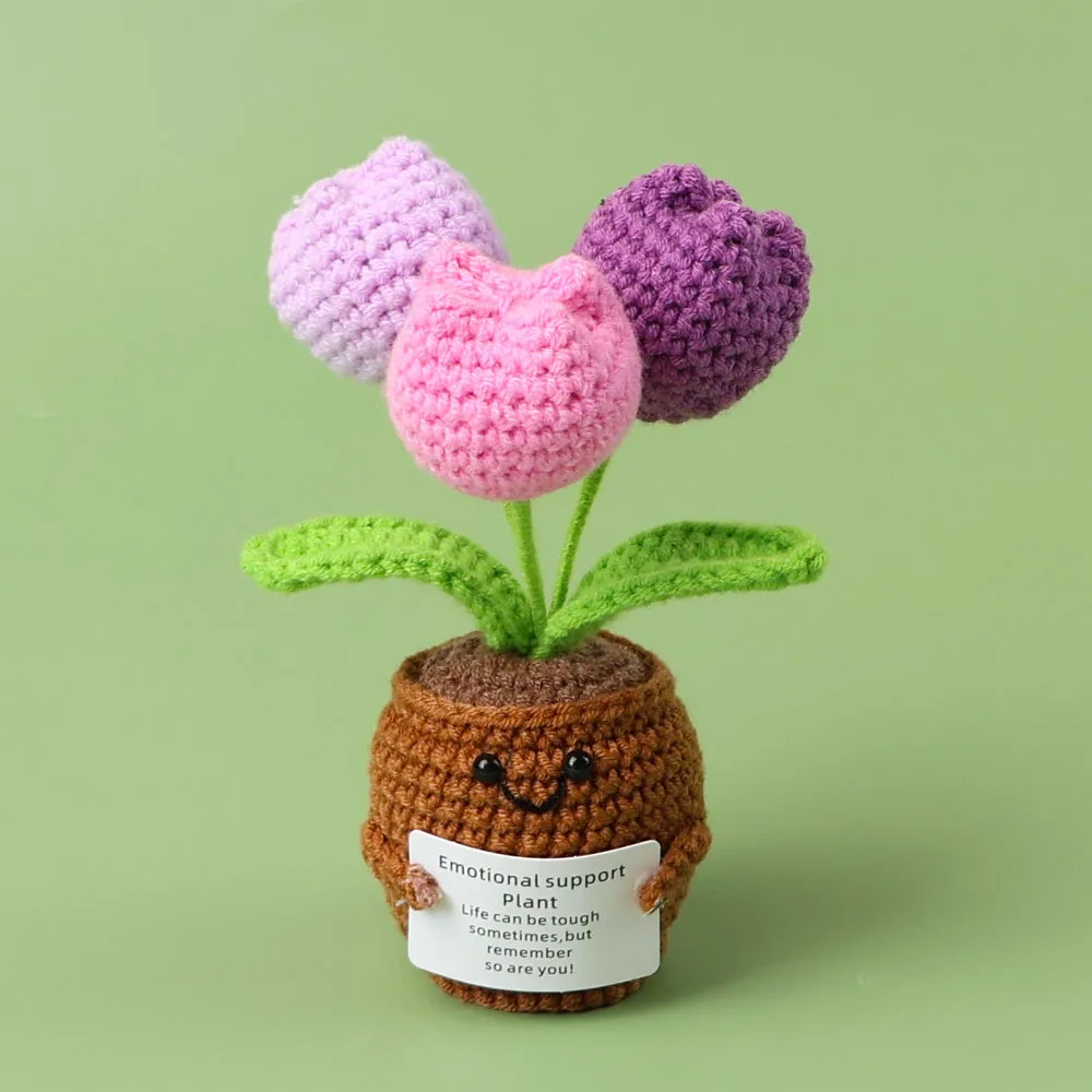 (1 Pieza) Maceta De Ganchillo Linda Y Tejida A Mano, Decoración Para El Hogar Con Plantas Tejidas A Ganchillo A Mano