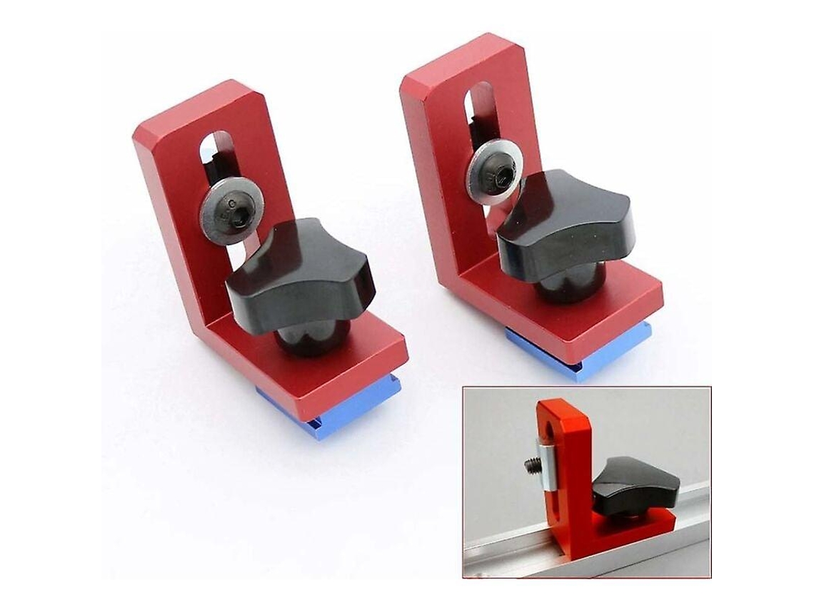 Set De 2 Soportes Deslizantes En T Para Herramientas De Carpintería De Aluminio