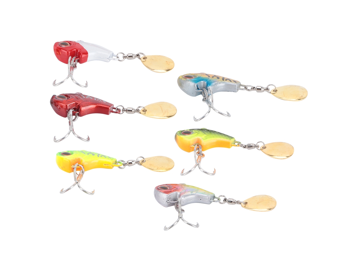 2026rebe-lure De Pesca Vib Con Cuchara Mini Metal 22g Anzuelos Sinking Bait Tackle Trout Saltwater