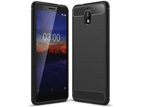 Carcasa Nokia 3.1 Multi4you Gel TPU Carbono Negro