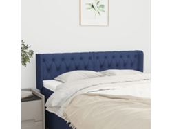 Cabecero De Tela Azul 147x16x78/88 Cm