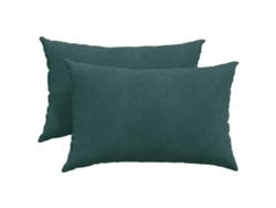 Cojines para sofá (2 unidades) - Cojín verde oscuro para sofá, 60 x 40 cm, HARLANV1