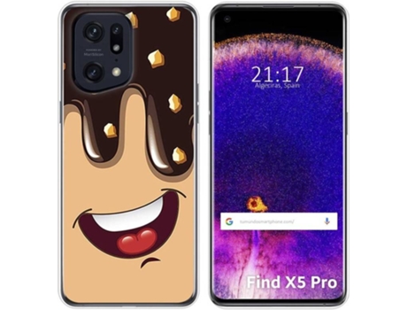 Carcasa para Oppo Find X5 Pro 5G TUMUNDOSMARTPHONE Dibujos Helado Chocolate Multicolor